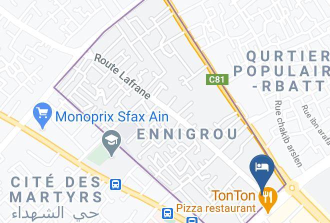 Tunisia - Pacha Hotel Maps