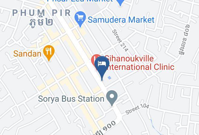 Preah Sihaknuk Town - Paci Hotel & Spa Maps