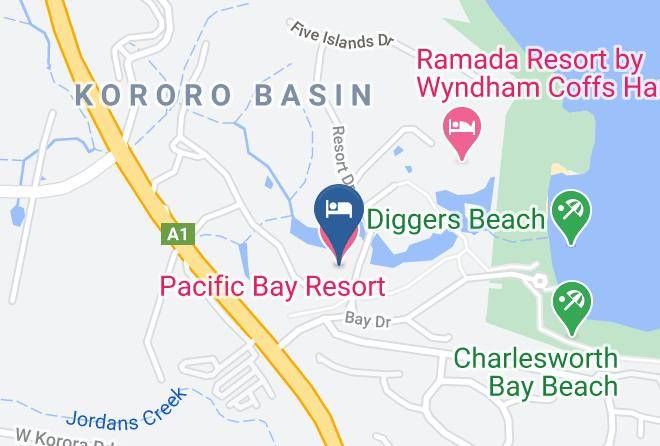 Coffs Harbour - Pacific Bay Resort Maps