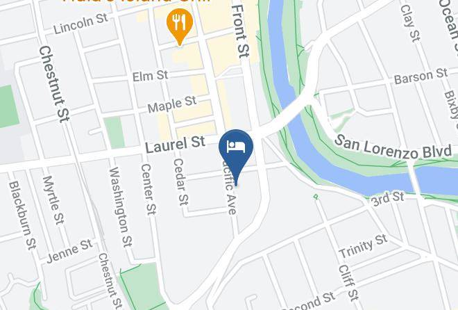 Santa Cruz - Pacific Blue Inn Maps