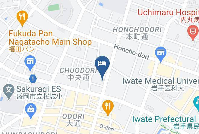 Morioka City - Pacific Hotel Morioka Maps