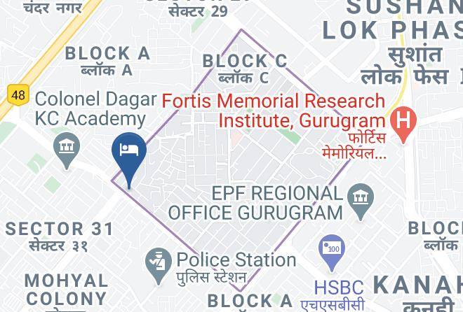 Pacific Inn Huda City Center Gurgaon Map