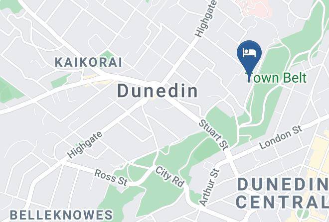 Pacific Park Motel & Conference Centre Dunedin Map