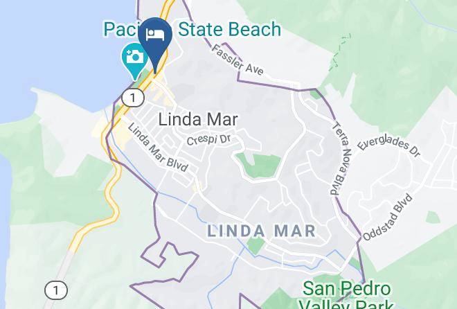 Pacifica Beach Hotel Map