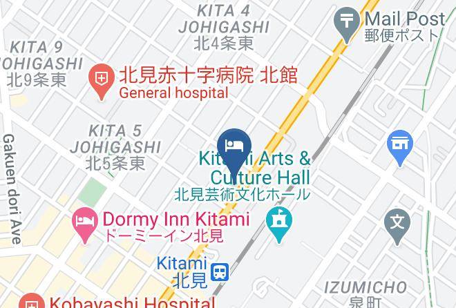 Kitami City - Paco Junior Kitami Hotel Maps