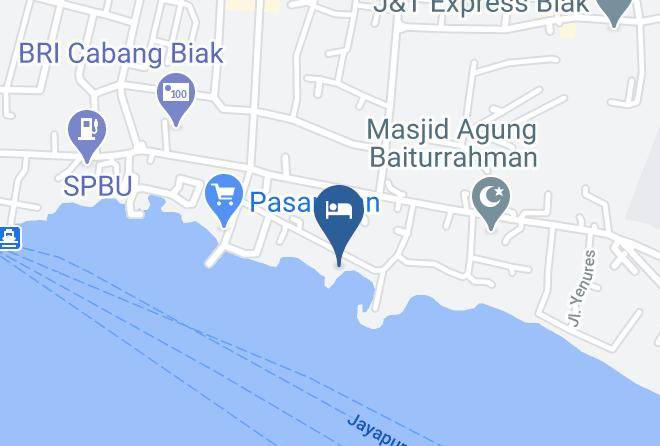 Biak Numfor Regency - Padaido Hotel Maps