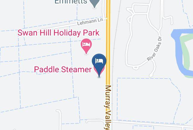 Swan Hill - Paddle Steamer Motel Maps