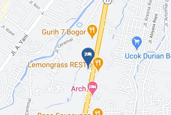 Kota Bogor - Salak Padjadjaran Hotel Maps