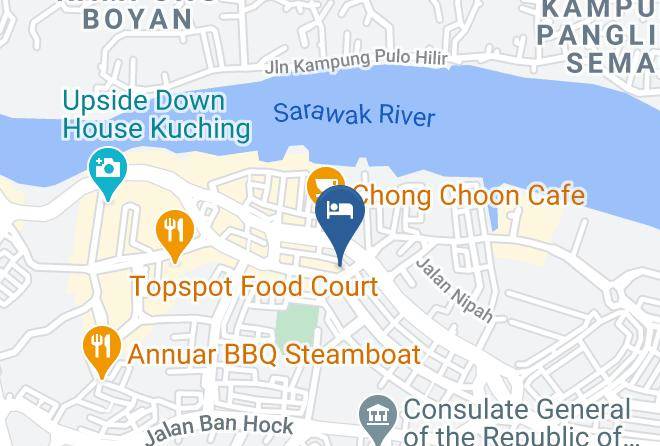Bahagian Kuching - Padungan Hotel Maps