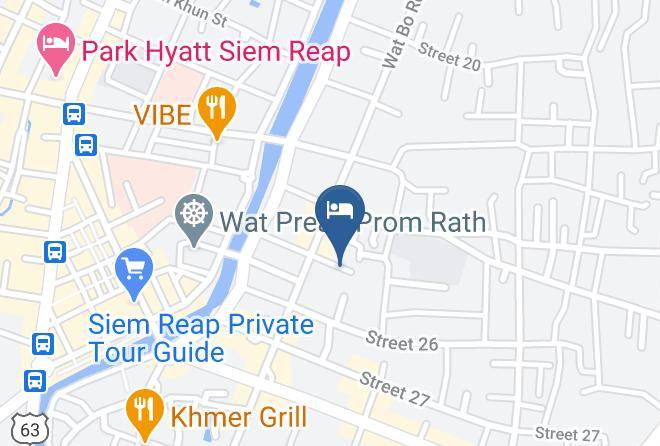 Pages Rooms & Cafe Karte - Siem Reap - Siem Reab Town