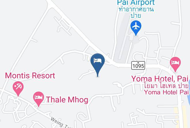 Amphoe Pai - Pai Klang Mok Resort Maps