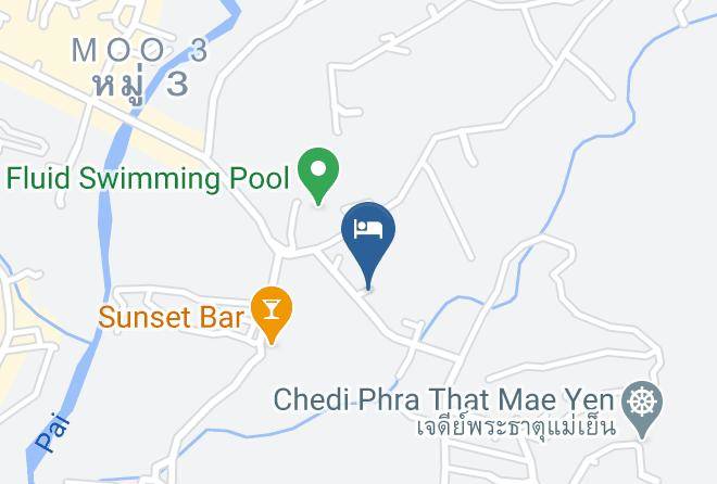 Amphoe Pai - Pai Phu Fah Resort Maps