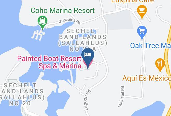 Sunshine Coast - Painted Boat Resort Spa & Marina Maps