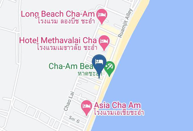 Amphoe Cha Am - Paisiri Cha Am Hotel Maps