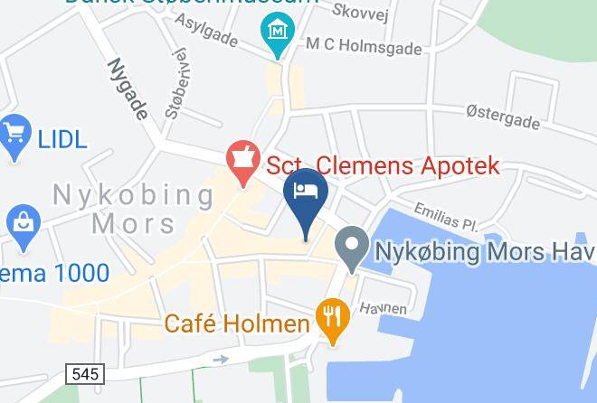 Nykobing Mors - Pakhuset Hotel & Restaurant Maps