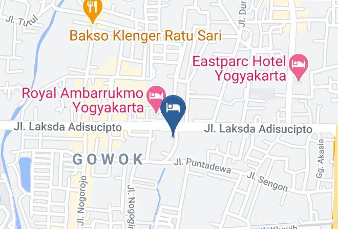 Sleman - Paku Mas Hotel Maps