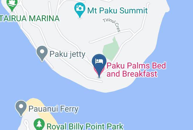 Thames Coromandel - Paku Palms Bed And Breakfast Maps