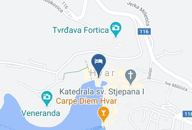 Hvar - Palace Elisabeth Hvar Heritage Hotel Maps