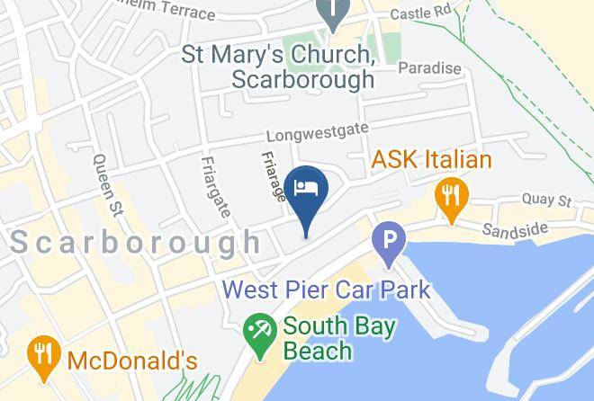 North Yorkshire - Palace Hill Hotel Scarborough Maps