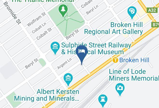 Broken Hill - Palace Hotel Broken Hill Maps