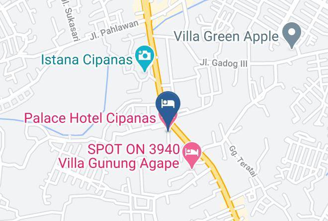 Cianjur Regency - Palace Hotel Cipanas Maps