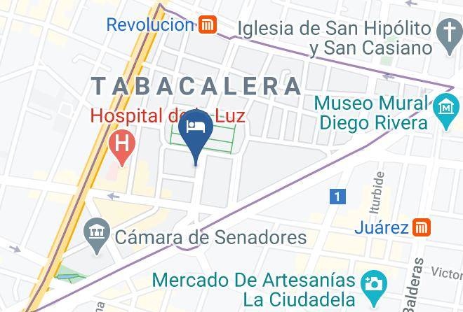 Cuauhtemoc - Palace Hotel Maps