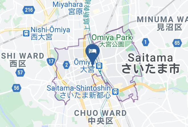 Saitama City Omiya Ward - Palace Hotel Omiya Maps