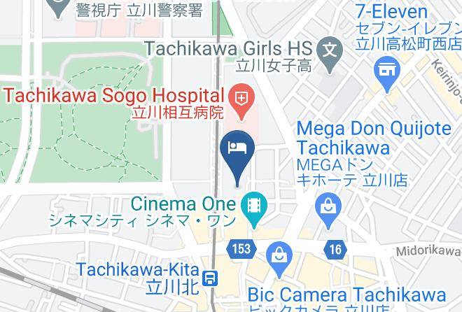 Tachikawa City - Palace Hotel Tachikawa Maps