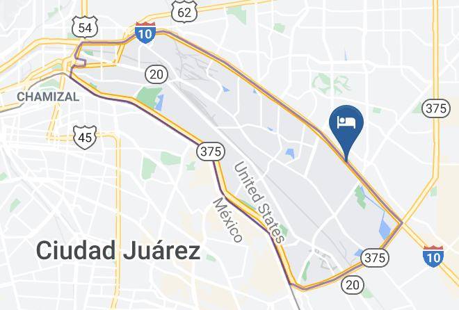 El Paso - Palace Inn Blue El Paso Maps