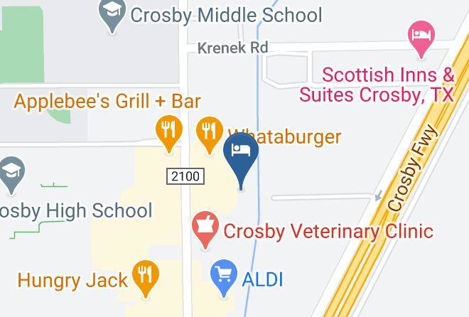 Palace Inn Crosby Map