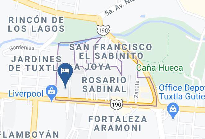 Tuxtla Gutierrez - Palace Inn Hotel Maps