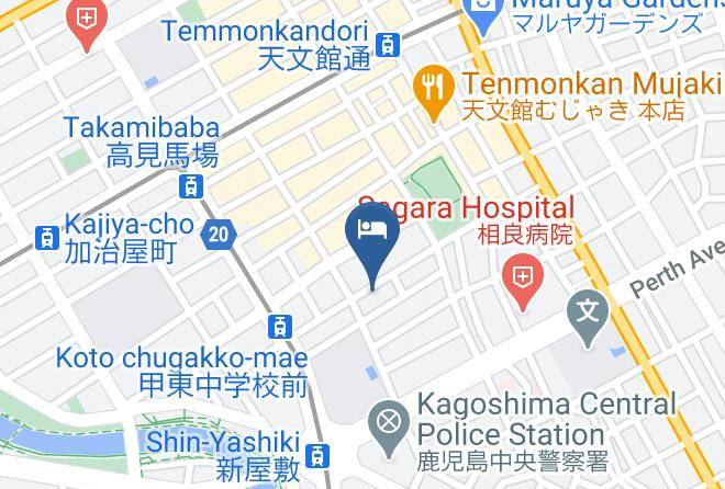 Kagoshima City - Palace Inn Kagoshima Maps