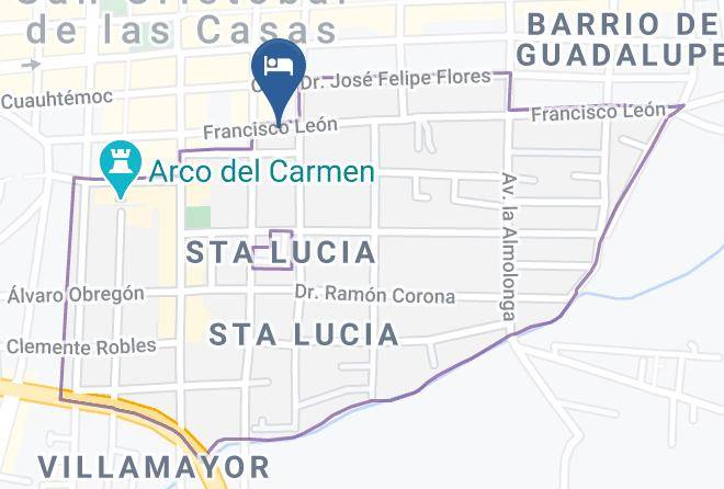 San Cristobal De Las Casas - Palace Sclc Hotel & Brewery Maps