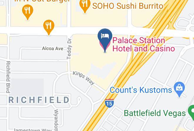 Clark - Palace Station Hotel And Casino Maps