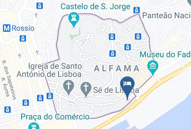 Lisbon - Palacete Chafariz D'el Rei Maps