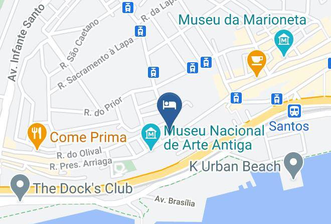 Lisbon - Palacio Ramalhete Maps