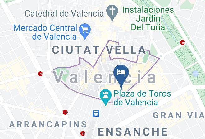 Valencia - Palacio Santa Clara Autograph Collection Maps