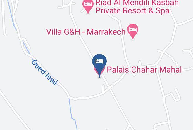 Marrakesh Tensift El Haouz - Palais Chahar Mahal Maps