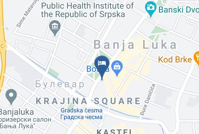 Banja Luka - Palas Hotel Maps