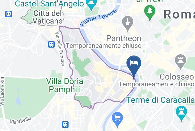 Rome - Palazzo Baj In Trastevere Maps