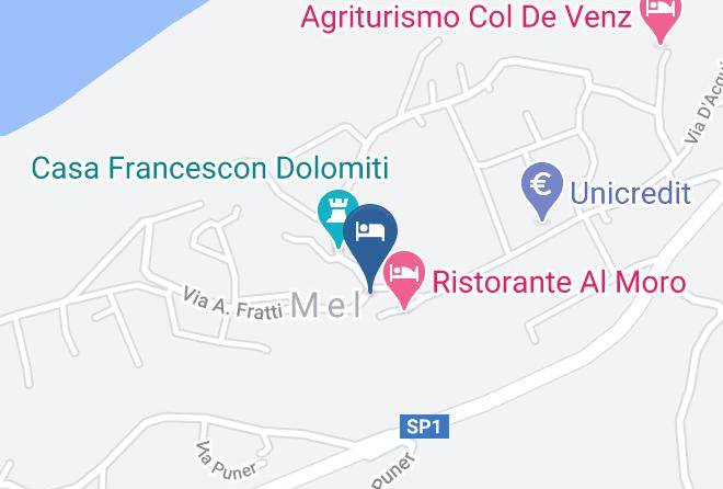Belluno - Ristorante Albergo Antica Locanda Cappello Maps