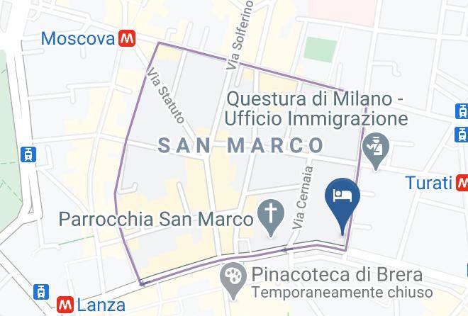 Milan - Palazzo Parigi Hotel & Grand Spa Milano Maps