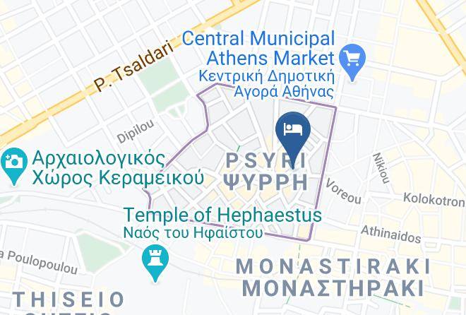 Central Athens - Pallada Athens Maps