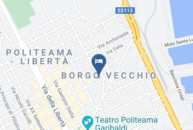 Palermo - Palermo Centro Politeama Bus Stop Mondello Beach Maps