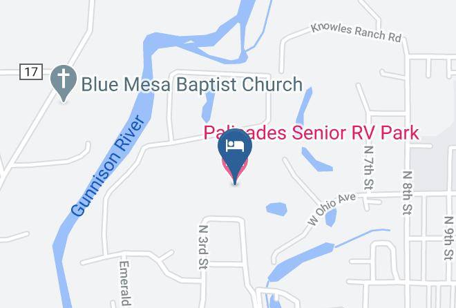 Gunnison - Palisades Senior Rv Park Maps