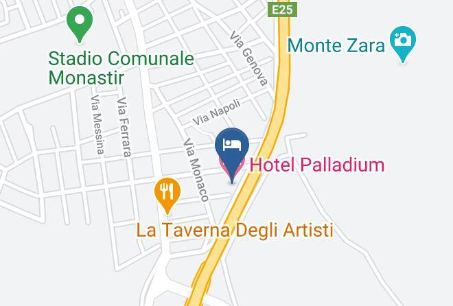 Province Of South Sardinia - Hotel Palladium Maps
