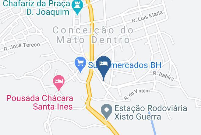 Conceicao Do Mato Dentro - Pallito's Hotel Maps