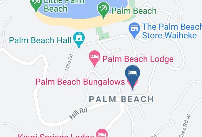 Waiheke Island - Palm Beach Bungalows Maps