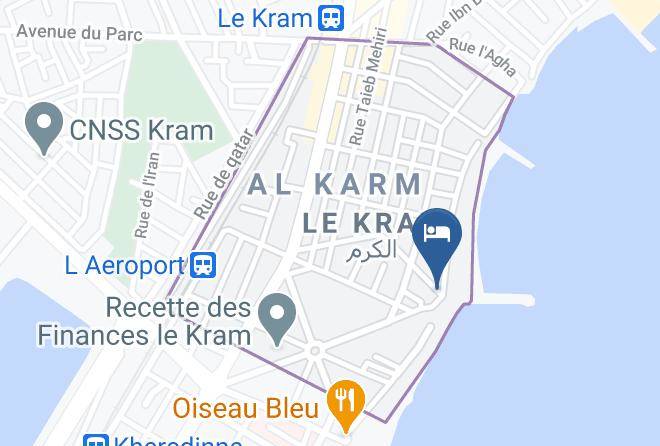 Tunis - Palm Beach Hotel Le Kram Maps
