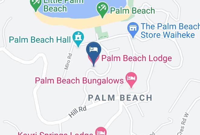 Waiheke Island - Palm Beach Lodge Maps
